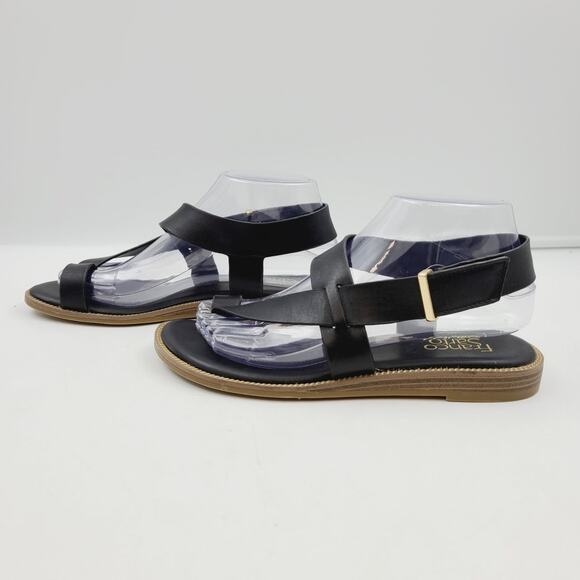 Franco Sarto Sandal, Black Leather 6.5 EUC - Picture 3 of 8